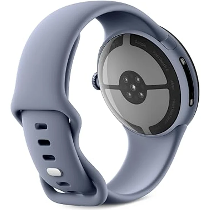 Google Pixel Watch 4 (45 mm), Android-Smartwatch mit Gesundheits- und Fitness-Tracking, Aluminiumgehäuse in Satin Moonstone, Sportarmband in Moonstone, WLAN – Bild 4