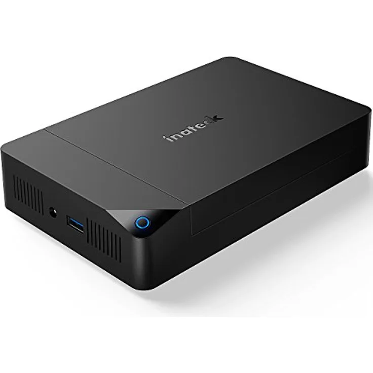 Inateck Festplattengehäuse 3.5 USB 3.0, Externes HDD Gehäuse für 2,5”/ 3,5” SATA HDD und SSD, Unterstützt UASP und maximal 20 TB Laufwerke, 12 V/ 2A Netzteil