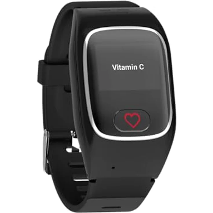 James B8 Smartwatch, Notrufuhr mit Stilvollem Silikon-Armband Schwarz, 4G Telefonfunktion, Gesundheitsüberwachung und Sturzerkennung – Bild 6
