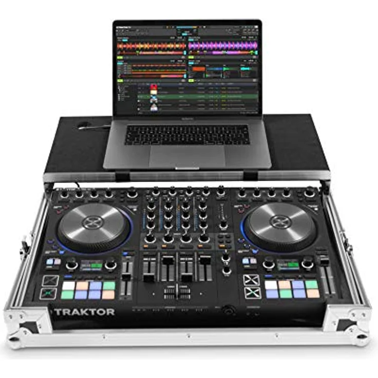 Native Instruments Traktor Kontrol S4/S5 MK3 Flightcase, Weiß - DJ-Case mit branchenüblicher Höhe und Logo-Print – Bild 5