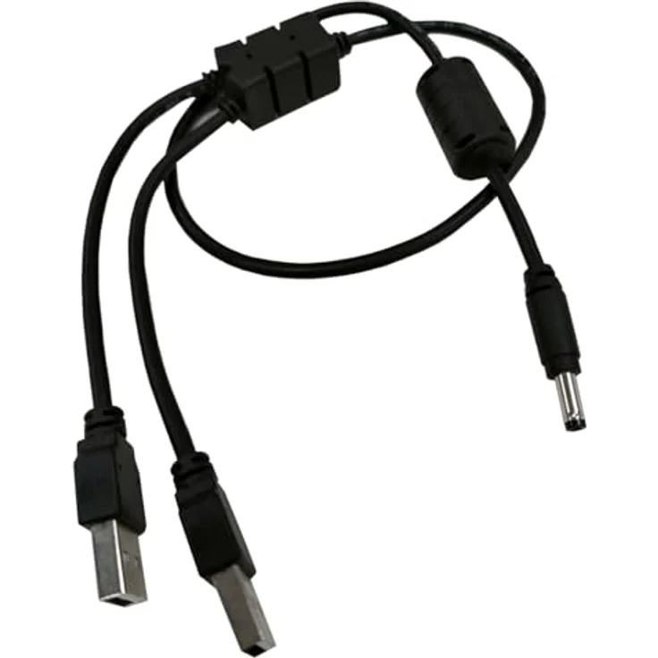 SILEX GL-118-2 Y-USB Power Cable für BR-300AN, 5 Volt, 0,5 m, schwarz – Bild 1