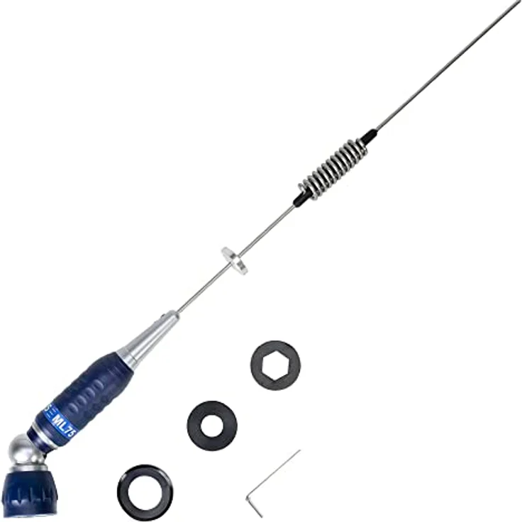 CB-Antenne PNI ML75, Länge 75cm, 26-28MHz, 300W, faltbar, ohne Zubehör – Bild 5