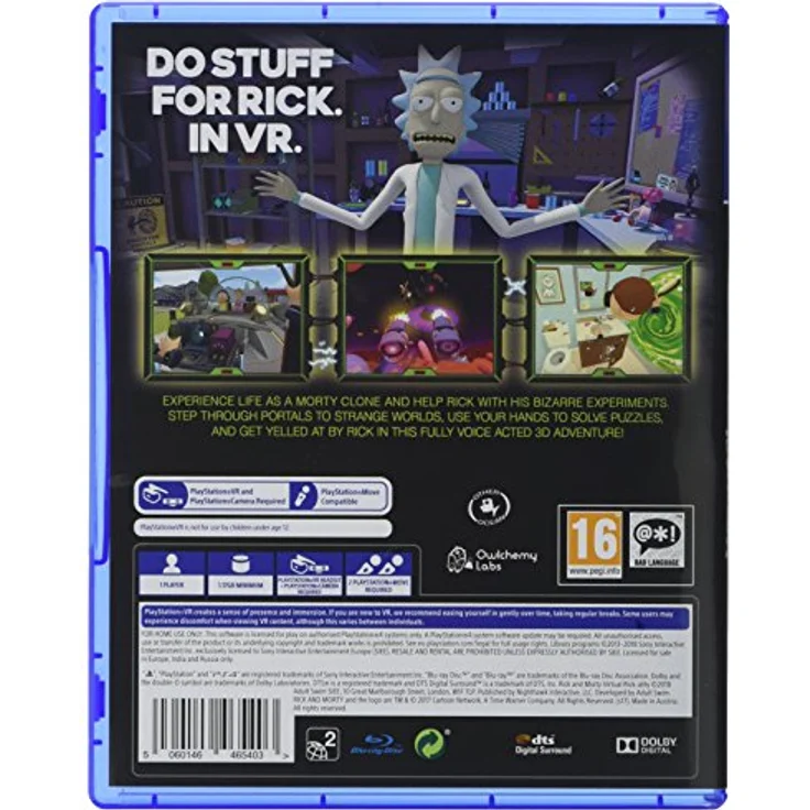 Nighthawk Interactive Rick and Morty Virtual Rick-ality (PSVR ONLY) PS4 - Interaktives Spiel mit Reparatur von intergalaktischen Autos in Ricks Garage, selbstwertreflektierende Abenteuer – Bild 2