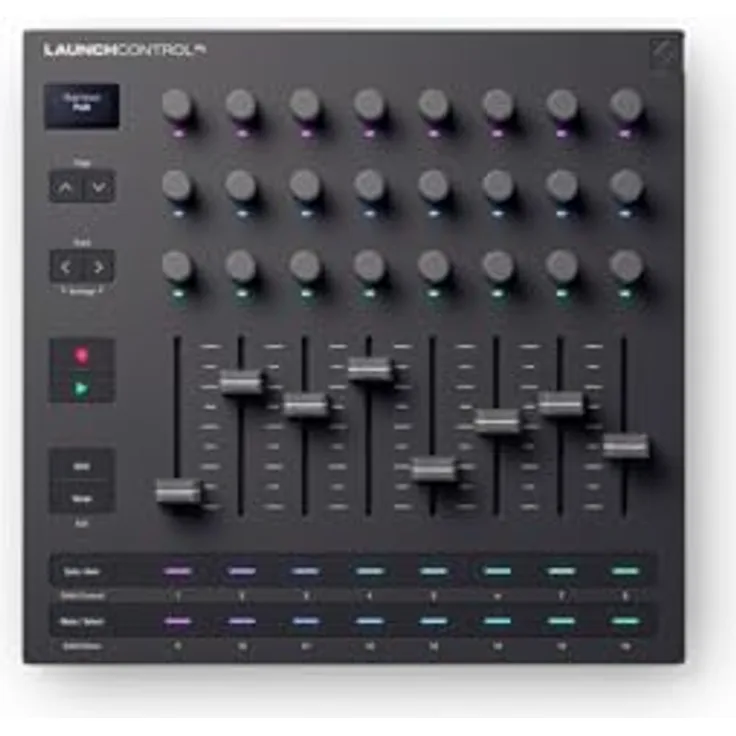Novation Launch Control XL 3, MIDI-Bedienoberfläche und Mixer mit 8 Fadern, 24 Endlosdrehreglern, 5-Pin-MIDI und Software-Bundle für DAW-Integration