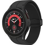 Samsung Galaxy Watch5 Pro Smartwatch, Gesundheitsfunktionen, Fitness-Tracker, ausdauernder Akku, Bluetooth, 45 mm, Black Titanium inkl. 36 Monate Herstellergarantie [Exklusiv bei Amazon]