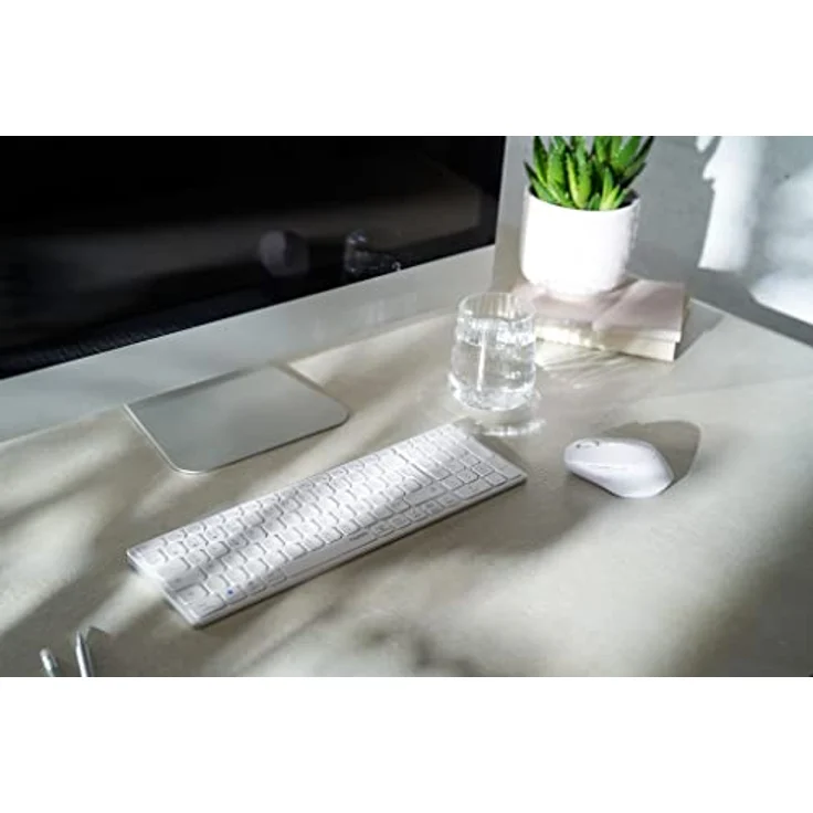 Rapoo Kabelloses Multimodus Desktop Set 9700M, DE-Layout QWERTZ, Weiß (00217386) – Bild 5