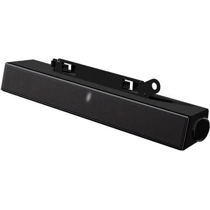 Dell External Soundbar Black, Incl (10 W, 2.0 Kanal), Soundbar, Schwarz