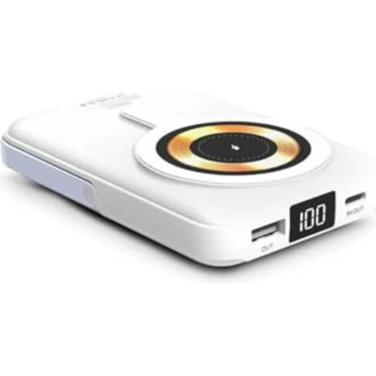 Urban Factory MWP11UF Powerbank, 10000 mAh, Weiß, kompakt und tragbar – Bild 4