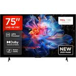 TCL 75V6C 75 Zoll 4K HDR Smart TV mit Google TV, Dolby Audio, HVA-Panel und Gaming-Funktionen