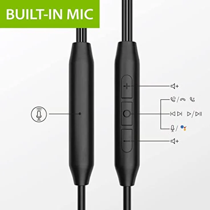 Avantree C171 - Kabel USB C In Ear Kopfhörer und Mikrofon für Sport und Joggen mit Over Ear Ohrhörern und Inline Lautstärkeregler, kompatibel mit Samsung Galaxy, Android und Anderen Typ C Smartphones – Bild 4