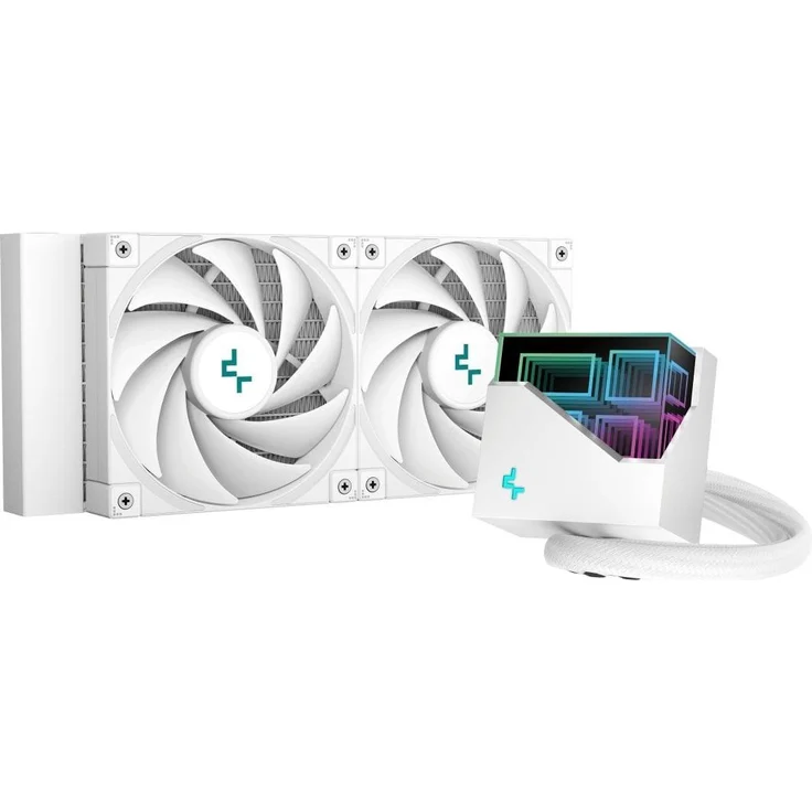 Deepcool LT520, Hochleistungs-CPU-Wasserkühler mit 240-mm-Radiator und RGB-Beleuchtung, Weiss