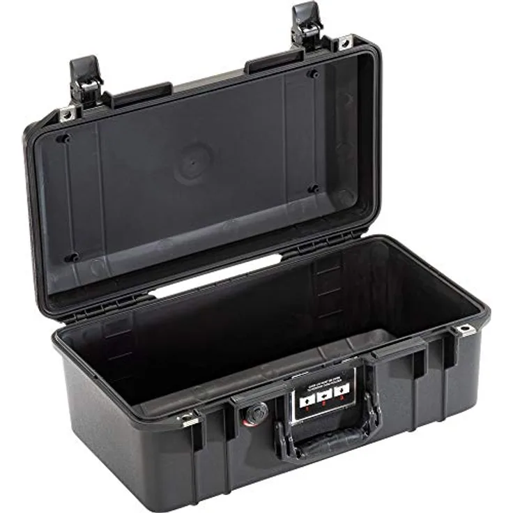 Peli 1506 Air, Leichter Schutzkoffer für Filmkameras und empfindliche Elektronik, Wasser- und Staubdicht, 22L, Schwarz, ohne Schaumstoffeinlage