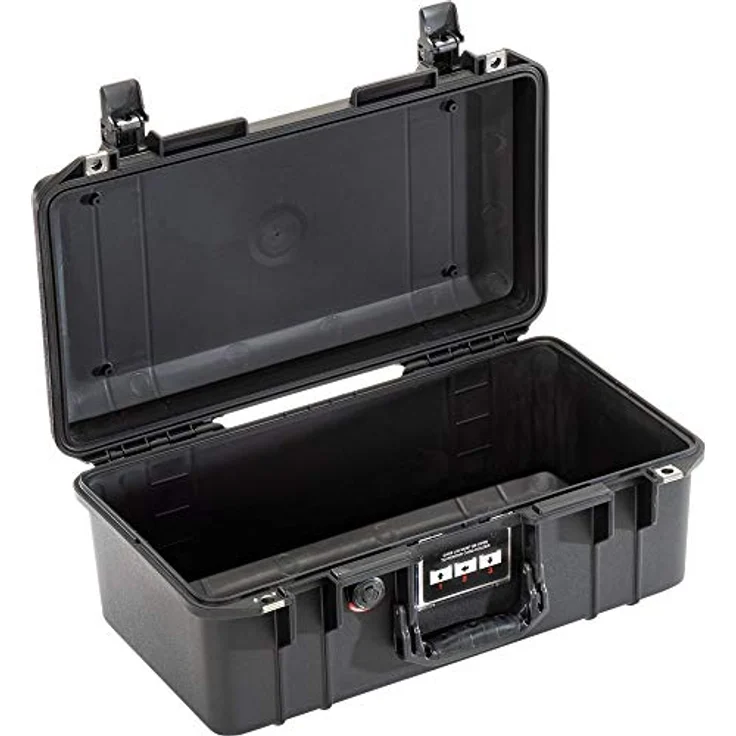 Peli 1506 Air, Leichter Schutzkoffer für Filmkameras und empfindliche Elektronik, Wasser- und Staubdicht, 22L, Schwarz, ohne Schaumstoffeinlage – Bild 1