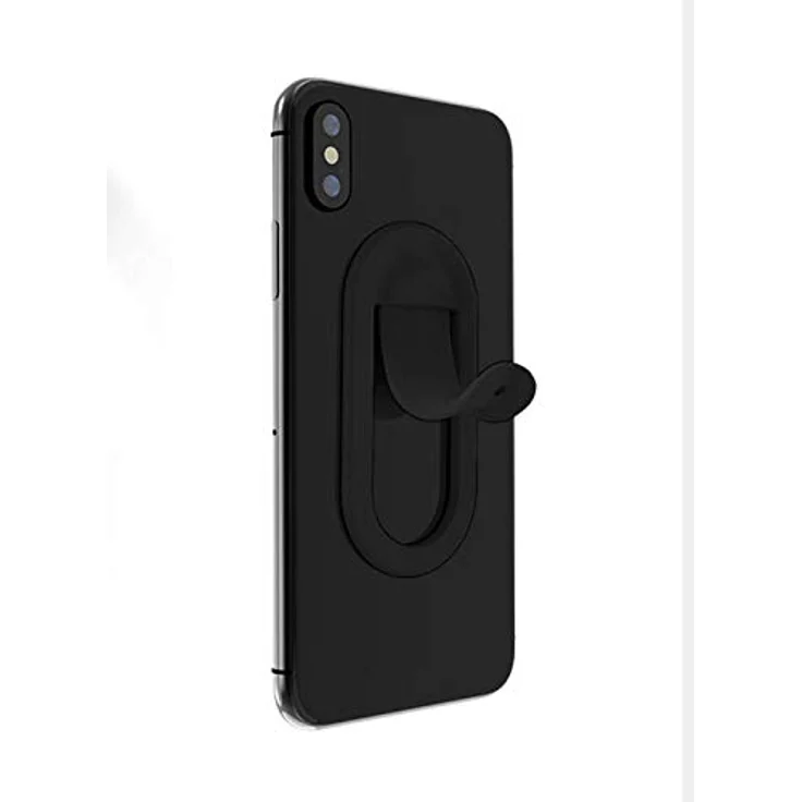 2GO Clip it, Smartphone Fingerhalter Clip mit 3M-Sticker, vielseitig als Handgriff, Tischständer und Kfz-Halterung – Bild 4