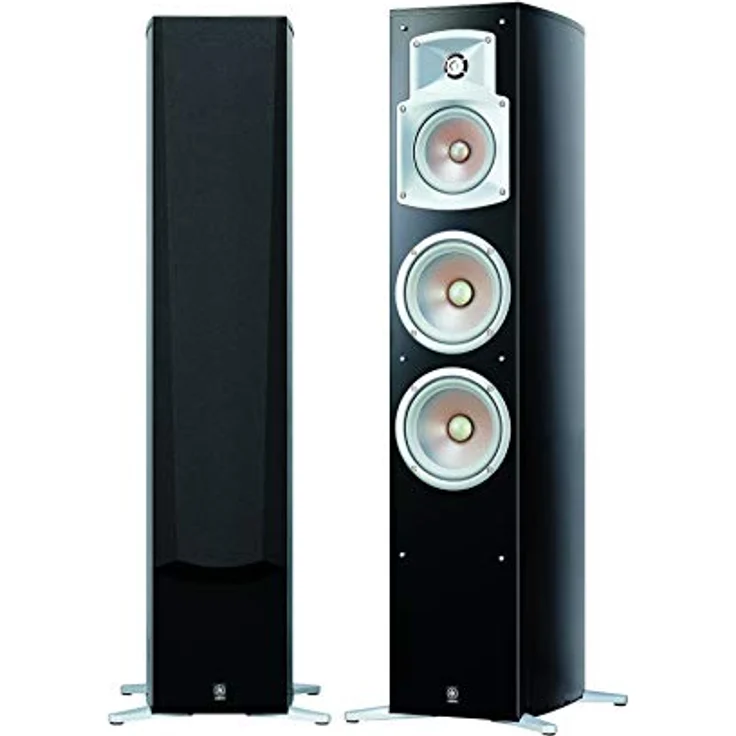 Yamaha NS 555 Stand Lautsprecher System (3-Wege Bassreflex, Waveguidehorn, 100W) klavierlackschwarz, 1 Stück Front-Lautsprecher - 100 Watt - schwarz – Bild 5