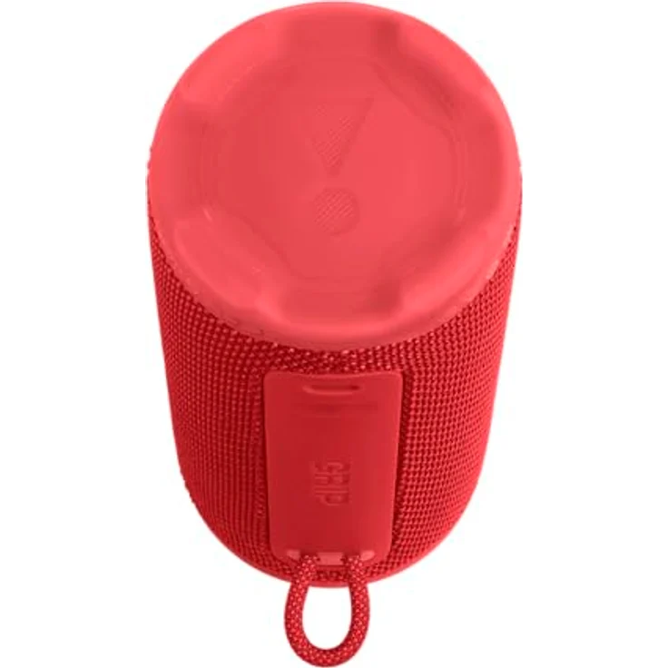 JBL Grip, Kompakter Bluetooth Lautsprecher mit JBL Pro Sound und AI Sound Boost, IP68 wasser- und staubdicht, Umgebungslicht, bis zu 14 h Wiedergabe, Auracast Multi-Speaker, JBL Portable App, Rot – Bild 2