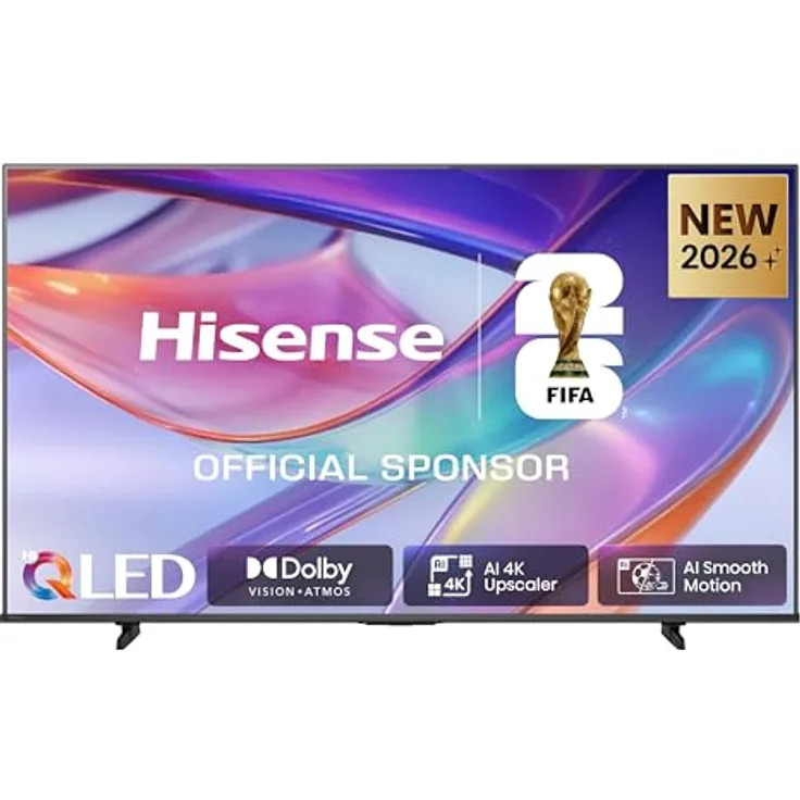 Hisense 43E7DS, 43 Zoll 4K UHD QLED Smart TV mit Hi View AI Engine, Dolby Vision IQ, Game Mode Plus und Sprachsteuerung