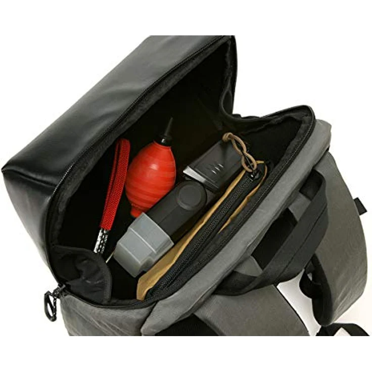 Artisan & Artist ACAM-BS0001 Basalt Backpack, Fotorucksack mit flexiblem Innenraum für SLR-Kamera und 13" Notebook, wasserabweisendes synthetisches Leder – Bild 5