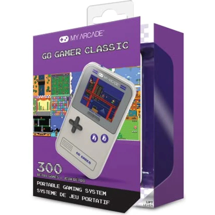 dreamGEAR My Arcade Go Gamer Classic, tragbare Spielkonsole mit 300 integrierten Spielen, lila – Bild 4