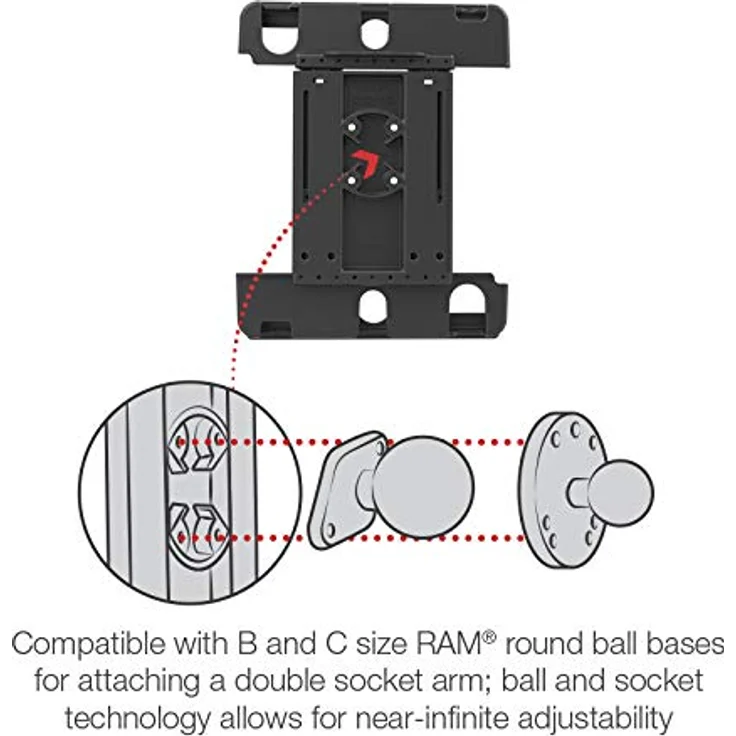 Ram Mounts Ersatzteil RAM Tab-Tite Holder für iPad Air 1-2 – Bild 8