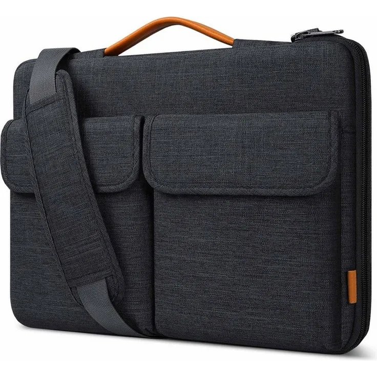 Inateck Laptop-Hülle Laptoptasche 14 Zoll 360° Schutz, mit abnehmbarem Schultergurt, Grau