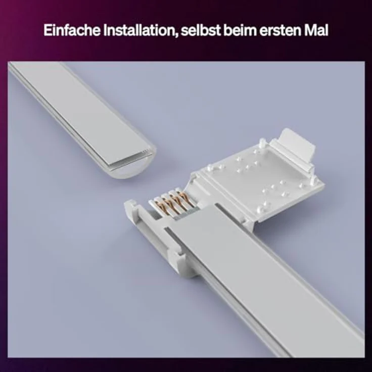 Philips Hue Flux I-Verbindungsstück, 4 Stück für LED-Streifen, weiß, nahtlose Verbindung für durchgängiges Lichtbild – Bild 5