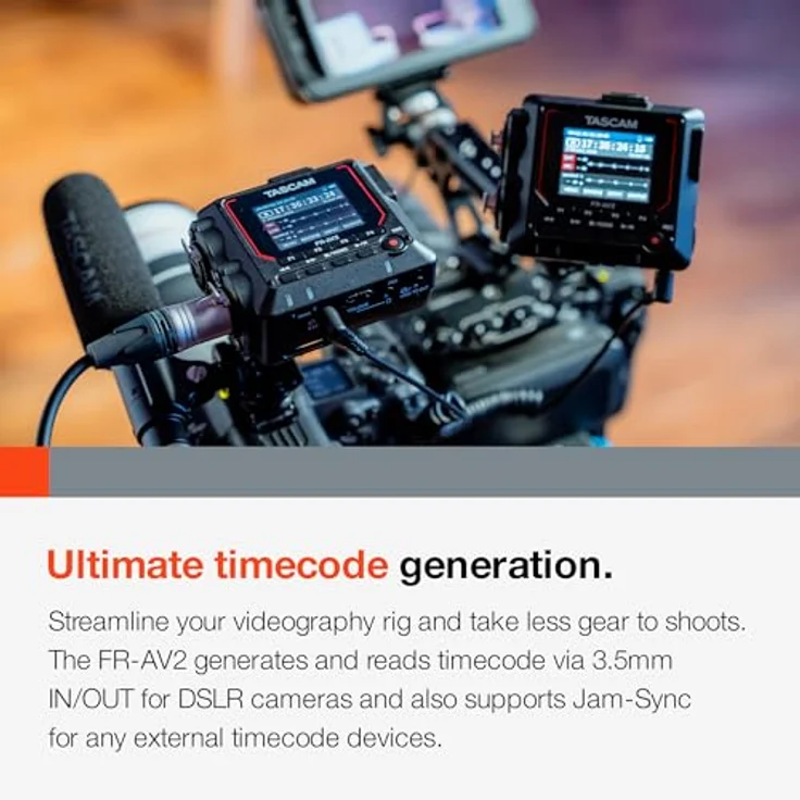 Tascam FR-AV2, 2-Kanal Feldrecorder mit 192 kHz Aufnahme, Bluetooth-Monitoring und XLR/TRS Eingängen – Bild 7