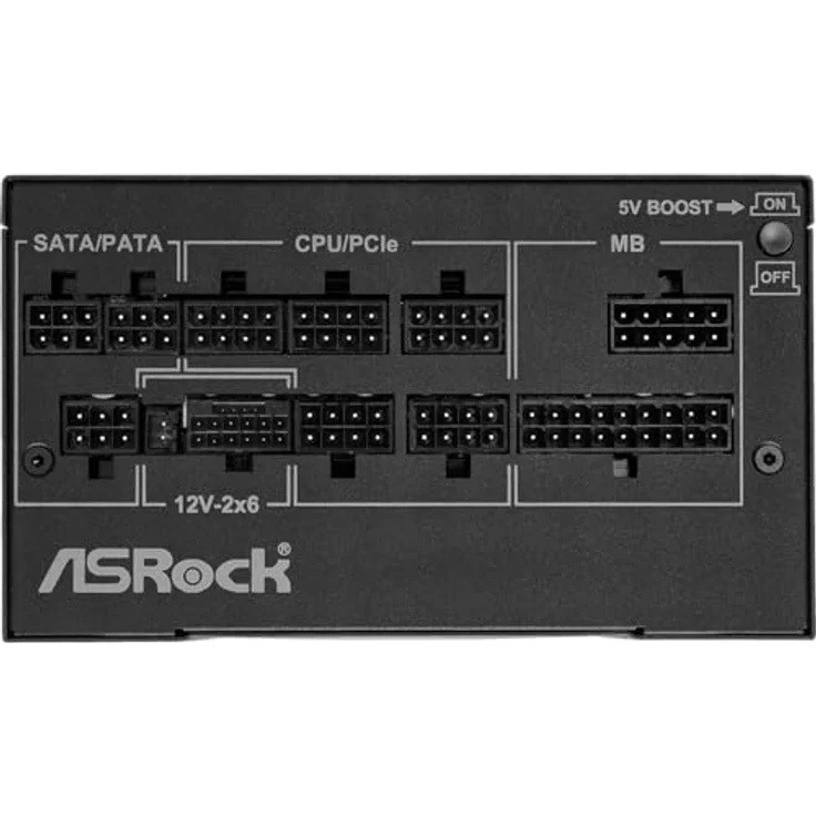 ASRock Netzteil ASROCK PG-850G, 850 W, 80 Plus Gold/A, modulares Design, PCI-E 5.1 x1, PCI-E (6+2 Pin) x3, SATA x9, schwarz – Bild 4