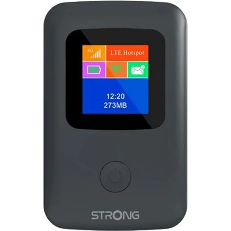 Strong 4GMIFI150CD, tragbarer 4G Router mit bis zu 150 Mbit/s, Schwarz