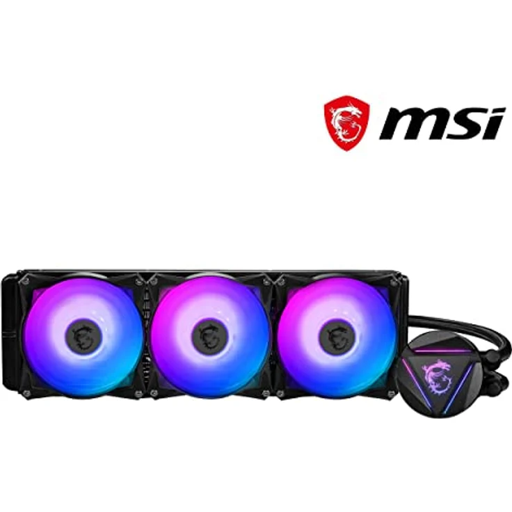 MSI MAG CORELIQUID 360R V2 AIO CPU Wasserkühlung, drehbarer ARGB-Blockkopf, integrierte Kühlerpumpe, Split-Flow Wasserkühlung, verdampfungssichere Schläuche, einfache Montage, AMD & Intel kompatibel - Preisvergleich – Bild 2