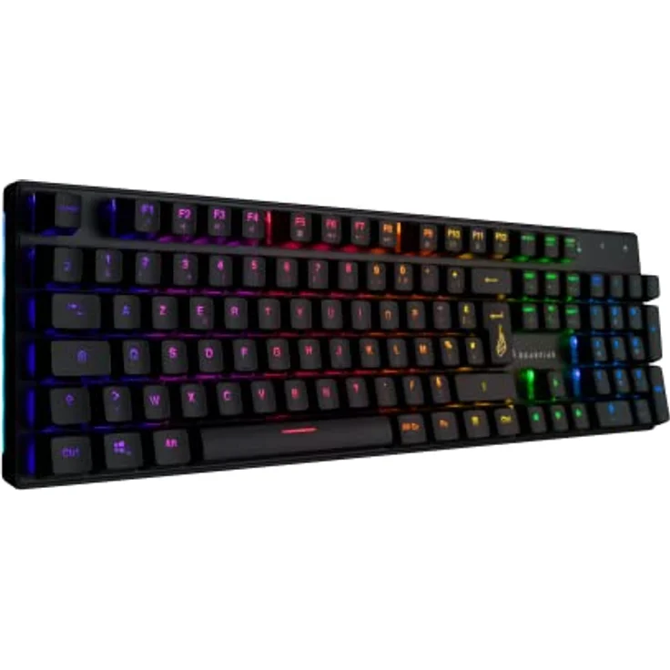 Surefire Kingpin M2 Mechanische Gaming Tastatur Französisch, Gaming Multimedia Keyboard Full Size, RGB-Tastatur mit Beleuchtung, 100% Anti-Ghosting-Tasten, französisches Layout AZERTY – Bild 2