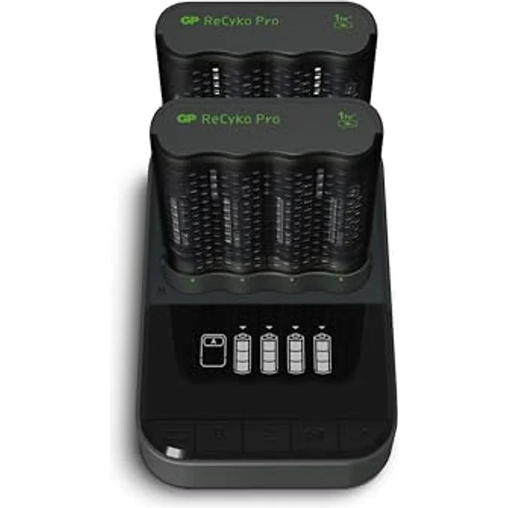 GP 2X ReCyko Pro Charger M461 (USB) mit D861 Ladestation inkl. 8X NiMH PRO AA 2000mAh Akku - Schnellladefunktion, LED-Anzeigen, Umweltschonend - GP – Bild 2