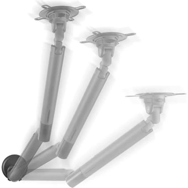 One For All Design Single Monitor-Tischhalterung, höhenverstellbar für 33-88,9 cm (13-35 Zoll), schwarz – Bild 5