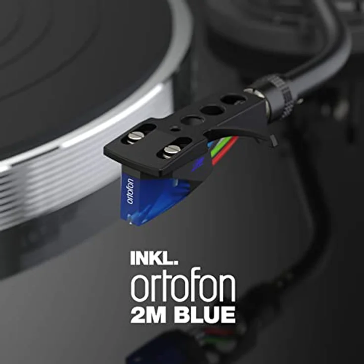 Reloop Turn X - Premium HiFi-Plattenspieler inkl. Ortofon 2M Blue Tonabnehmer, Super High Torque-Direktantrieb, präzise Rotationssteuerung, 3 Geschwindigkeiten, CNC-gefräster Aluminium-Druckgussteller – Bild 5