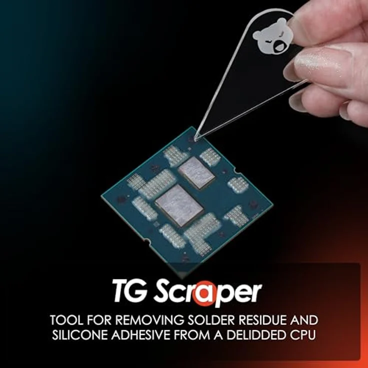 Thermal Grizzly TG Scraper, Präzisionsschaber aus Acrylglas, 3 Stück für PC-Kühlung – Bild 2
