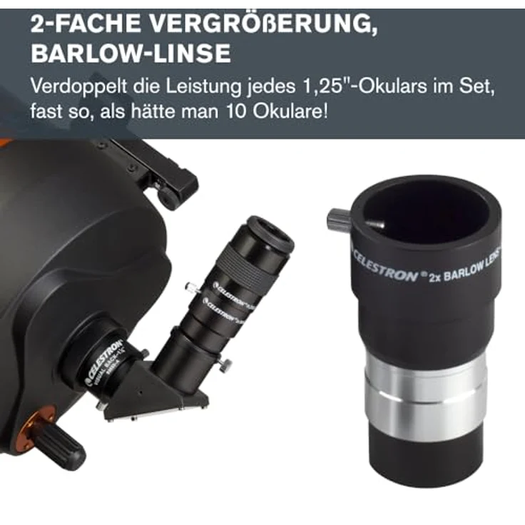 Celestron 94303 Okular- und Filter-Kit – 14-teiliges Teleskopzubehör-Set – Bild 4