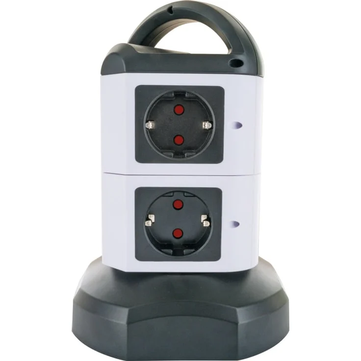 Schwaiger Steckdosentower 7xSchuko+2x USB (1.80 m) – Bild 1