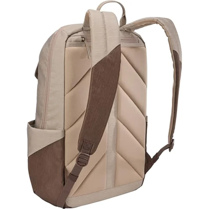 Thule Lithos Backpack 20L, Freizeitrucksack mit gepolstertem Laptopfach, Tinted Taupe/Nuanced Brown, robustes Material und mehrere Taschen – Bild 4