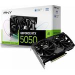PNY GeForce RTX5050 8 GB GDDR6 Grafikkarte, Dual-Lüfter, 2317 MHz, PCIe, HDMI, DisplayPort