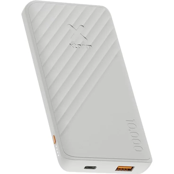 Xtorm Go2 Powerbank - 10.000mAh - 1x USB-A, 1x USB-C - Leistungsstarke und nachhaltige Powerbank - Ash White – Bild 1