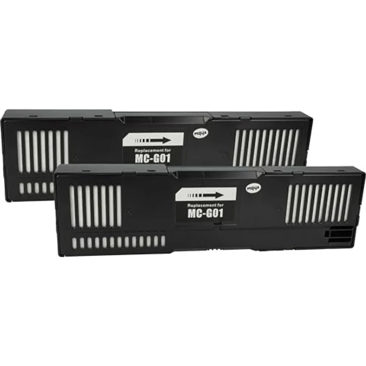 vhbw Resttintentank für Canon MAXIFY GX5050, G6055, G6091, G6092, G6090, GX5055, 2 Stück, schwarz – Bild 1