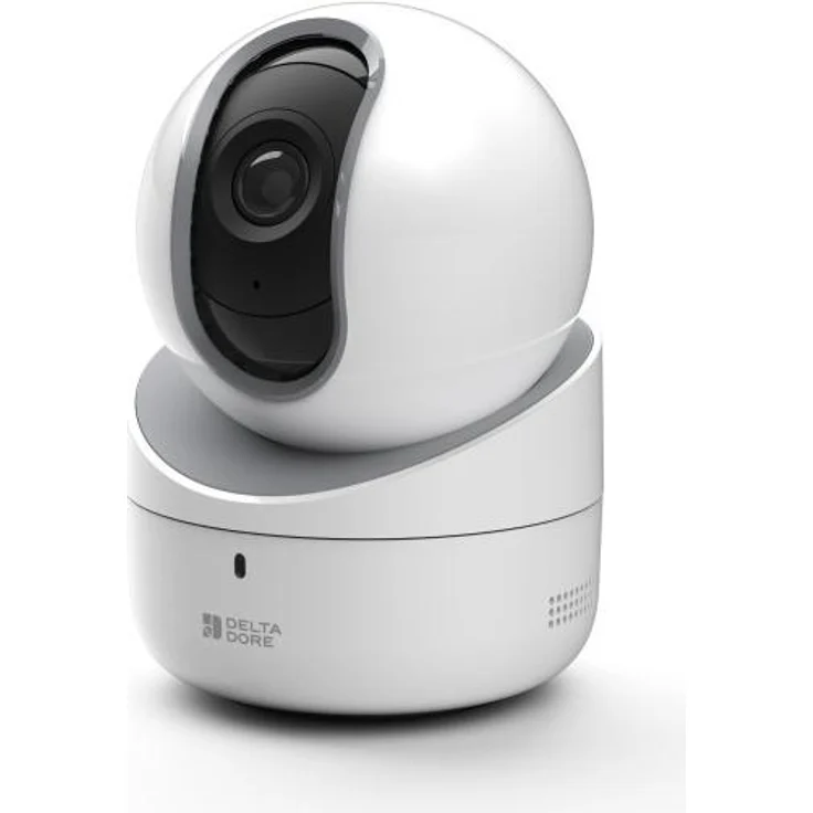 Delta Dore Tycam Home, IP-Sicherheitskamera, Full HD, 360° Überwachung, Zweiweg-Audio, 32 GB SD-Karte, Weiß