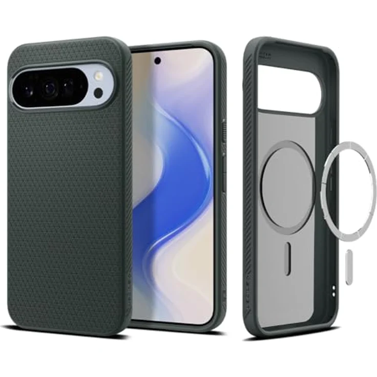 Spigen Liquid Air MagFit Hülle für Google Pixel 10 Pro XL, Kompatibel mit Pixelsnap und MagSafe, Fettabweisend, Abyss Green – Bild 1
