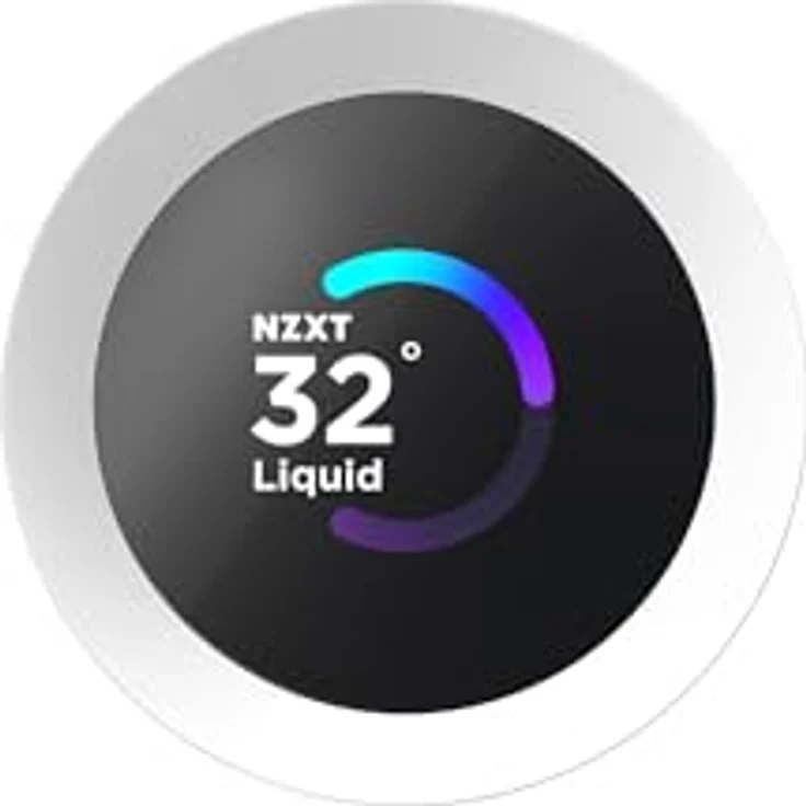 NZXT Kraken Plus 240 RGB, AIO CPU Flüssigkeitskühler mit 240mm Radiator, anpassbarem 1,54" LCD und F240 RGB Core Lüfter, Weiß – Bild 4