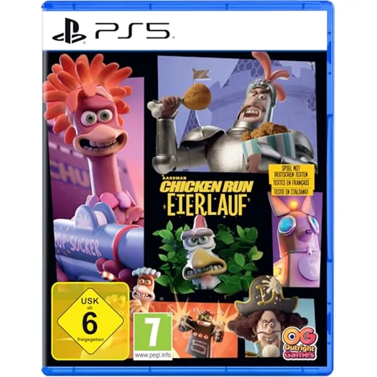 OUTRIGHT GAMES Chicken Run: Eierlauf - Schleich-Action-Abenteuer für PlayStation 5 mit Koop-Modus und spannenden Herausforderungen