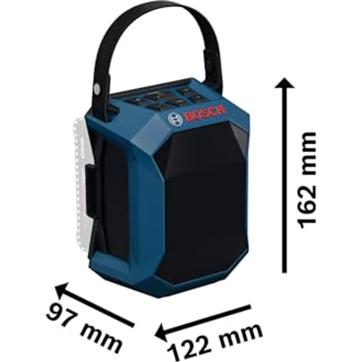 Bosch Professional GPB 18V-1 C, Bluetooth-Lautsprecher mit Multi-Speaker Sound und USB-C-Anschluss, kompakt und tragbar, Lieferung im Karton – Bild 7