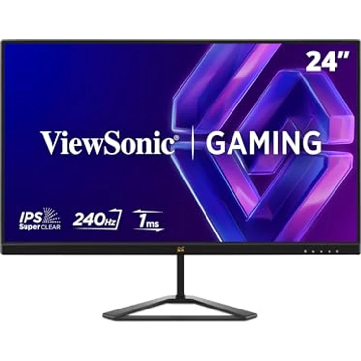 ViewSonic VX2479A-HD-PRO, FHD Gaming Monitor 240Hz 24 Zoll, 1ms MPRT, FreeSync Premium, 2 HDMI, DisplayPort, HDR10 – Bild 1