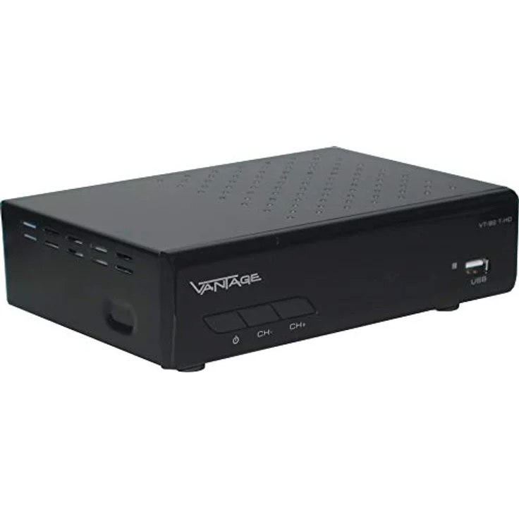 Vantage VT-92 T-HD Receiver DVB T2, HEVC, Display, USB, HDMI, SCART, Mediaplayer schwarz – Bild 2