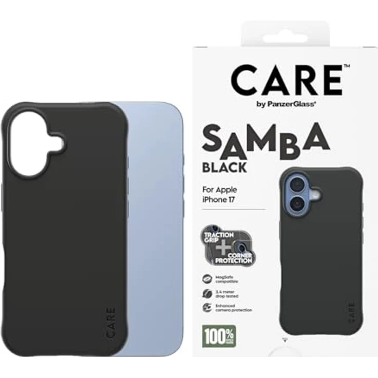 CARE by PanzerGlass Handyhülle Samba MagSafe Case für Apple iPhone 17, stoßfestes Backcover aus 100 % recyceltem TPU mit MagSafe-Kompatibilität – Bild 1