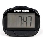 Sport-Thieme Schrittzähler 2GO, Echtzeit-Tracking von Schritten, Wegstrecke und Kalorien, kompakt und leicht, schwarz, 60x50x15 mm, batteriebetrieben, 37 g